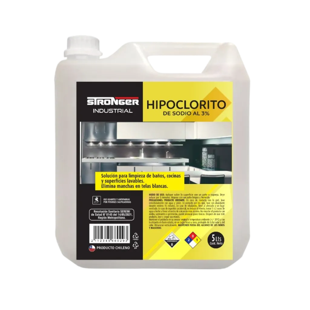 Hipoclorito 3% Hogar 5 L
