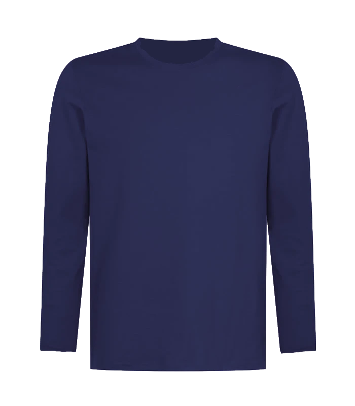 Polera Polo Manga Larga - Azul Marino (S, M, L, XL)