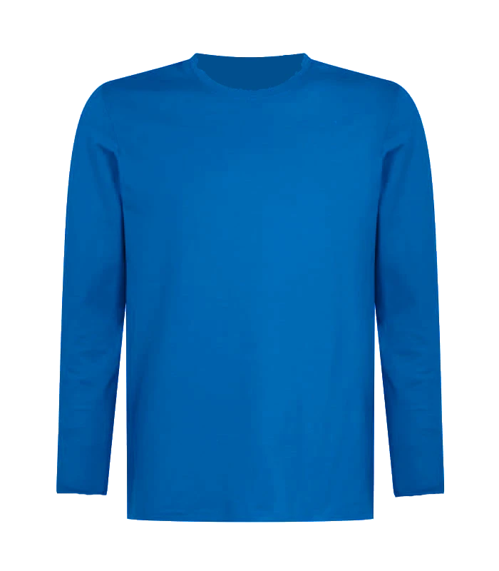Polera Polo Manga Larga - Azulino (S, M, L, XL)