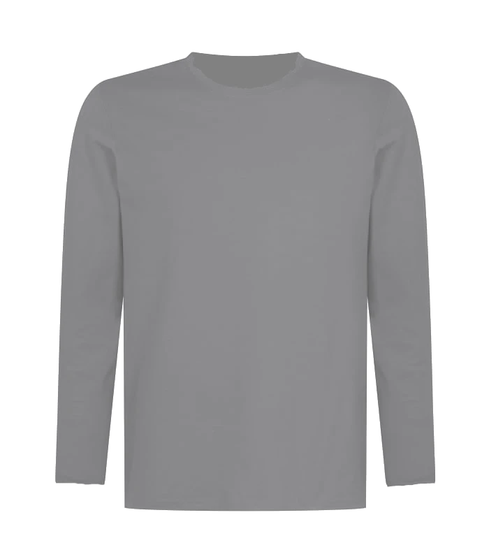 Polera Polo Manga Larga - Gris (S, M, L, XL)